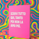 Block Notes A Righe - Rosa — accessorio nuoto, BONESWIMMER Made in Italy