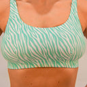 Top bikini donna da mare Hawaii L025HAF - Zebrato, vista frontale