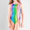 Costume intero bambina da allenamento PINUP 250PF - Teschi Messico, guida vestibilità