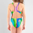 Costume intero bambina da allenamento PINUP 250PF - Teschi Messico, guida vestibilità